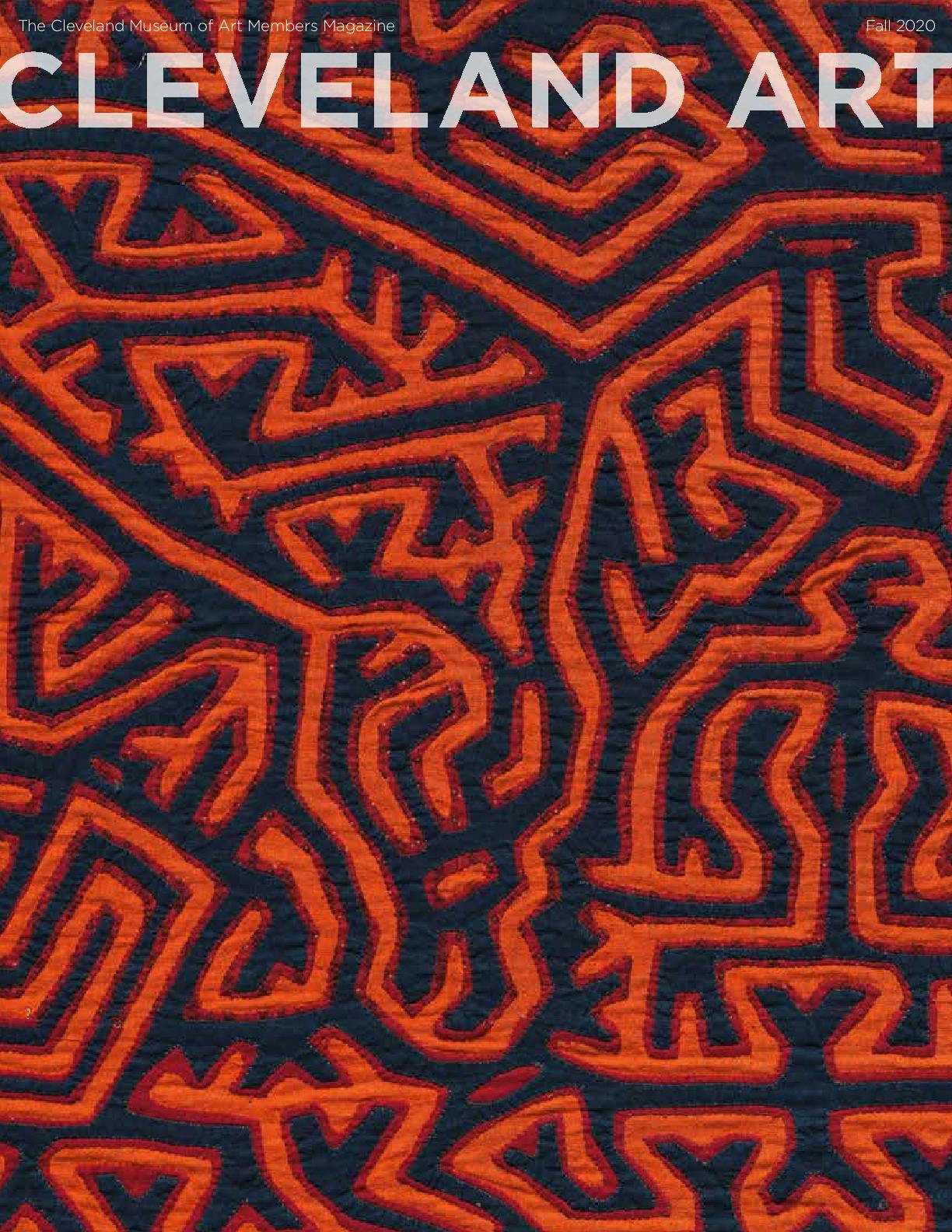 Cleveland Art magazine cover, detail of a Mola textile